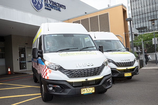 St Vincent’s Sydney has patient transport covered with new IVECO Dailys